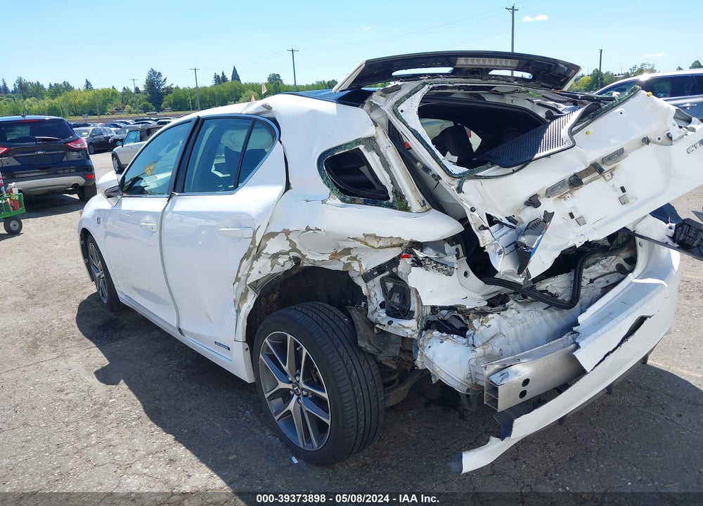 2015 LEXUS CT 200H VIN: JTHKD5BH1F2228887