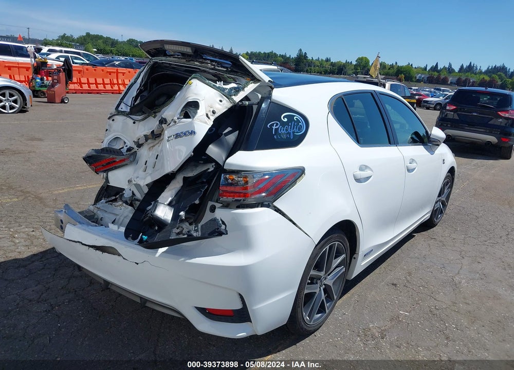2015 LEXUS CT 200H VIN: JTHKD5BH1F2228887