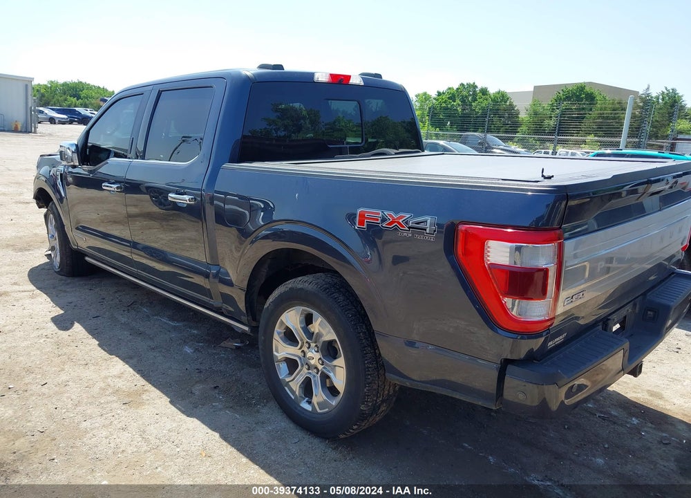 2021 FORD F-150 PLATINUM VIN: 1FTFW1EDXMFA99925