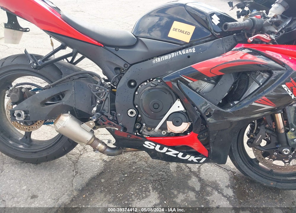 2006 SUZUKI GSX-R600 K6 VIN: JS1GN7DA162112373