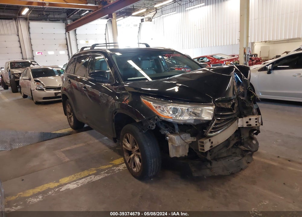 2015 TOYOTA HIGHLANDER XLE V6 VIN: 5TDJKRFH3FS103371