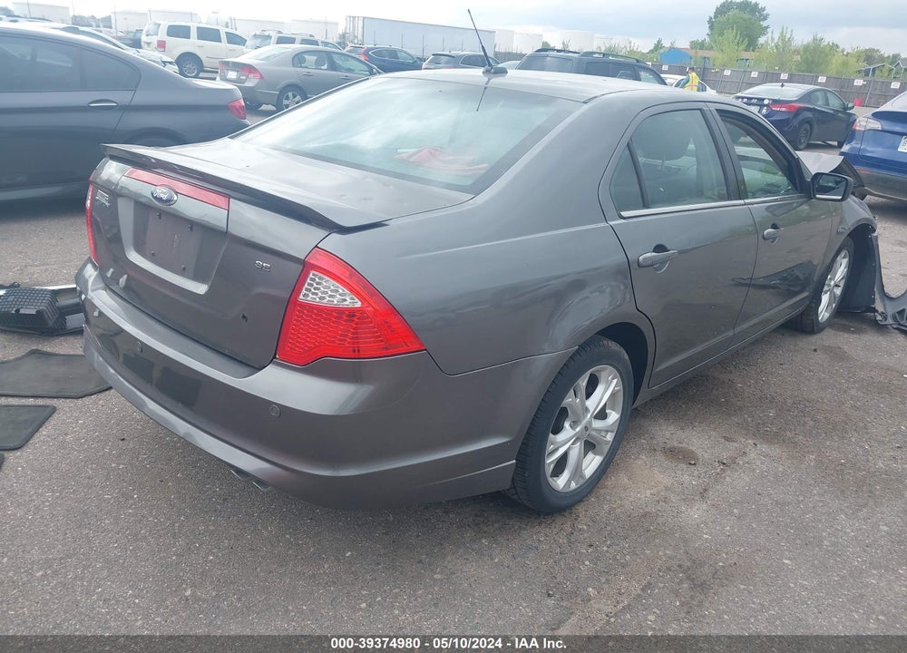 2012 FORD FUSION SE VIN: 3FAHP0HA1CR116619