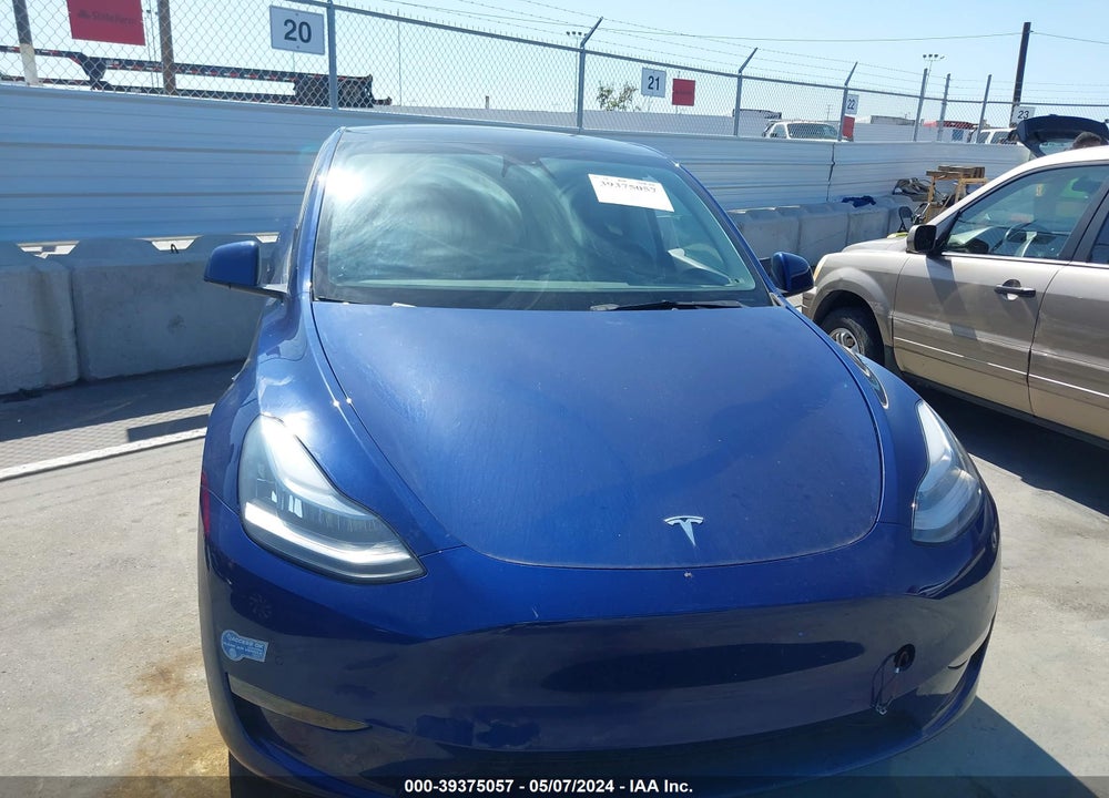 2021 TESLA MODEL Y LONG RANGE DUAL MOTOR ALL-WHEEL DRIVE VIN: 5YJYGDEE4MF181900