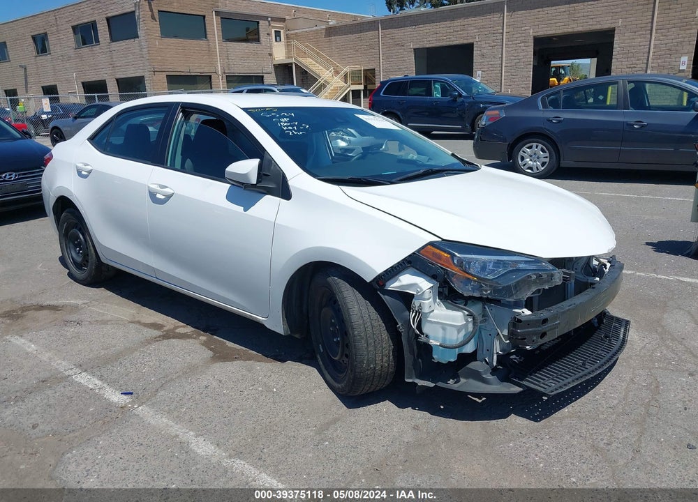 2018 TOYOTA COROLLA LE VIN: 2T1BURHE9JC024161