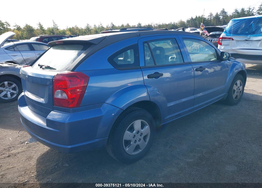 2007 DODGE CALIBER VIN: 1B3HB28B17D126645