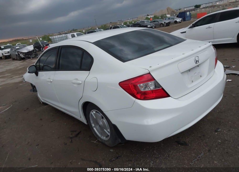 2012 HONDA CIVIC HF VIN: 2HGFB2F66CH315852