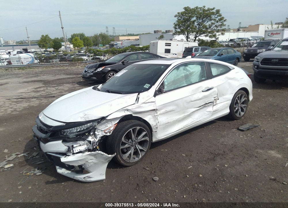 2019 HONDA CIVIC TOURING VIN: 2HGFC3B99KH354341