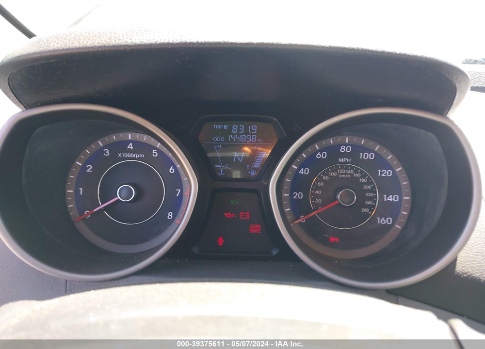 2012 HYUNDAI ELANTRA GLS (ULSAN PLANT) VIN: KMHDH4AE0CU416389