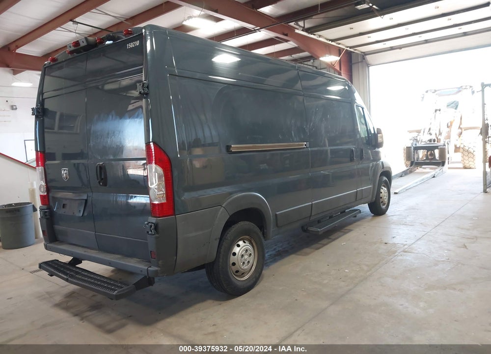 2018 RAM PROMASTER 2500 HIGH ROOF 159 WB VIN: 3C6TRVDG1JE160797