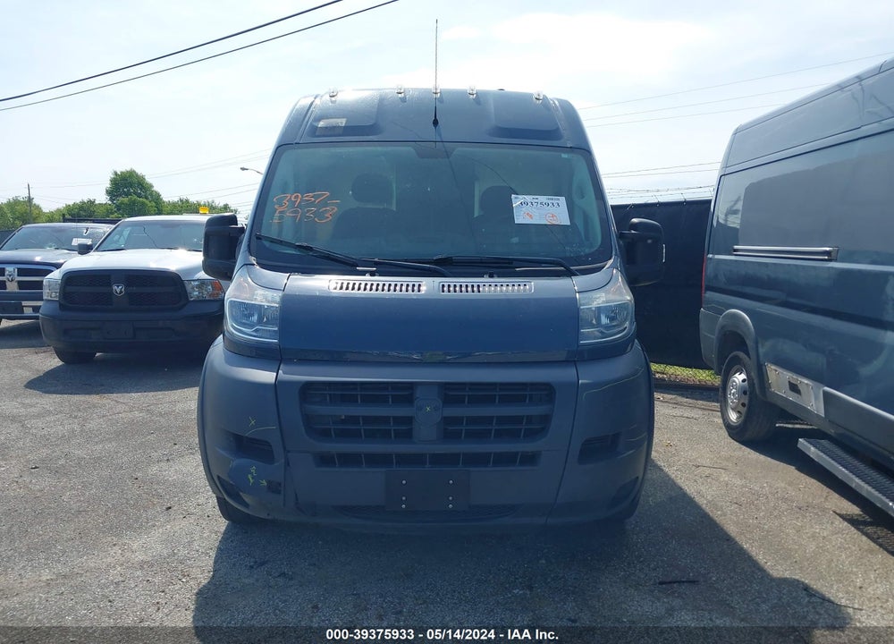 2018 RAM PROMASTER 2500 HIGH ROOF 159 WB VIN: 3C6TRVDG1JE161190