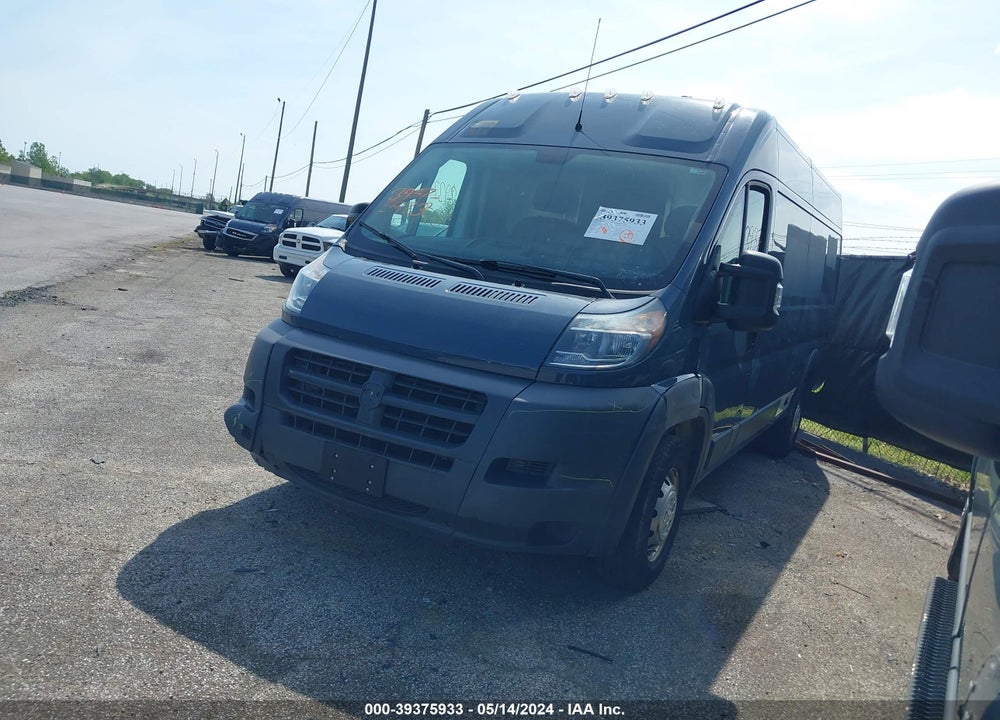2018 RAM PROMASTER 2500 HIGH ROOF 159 WB VIN: 3C6TRVDG1JE161190