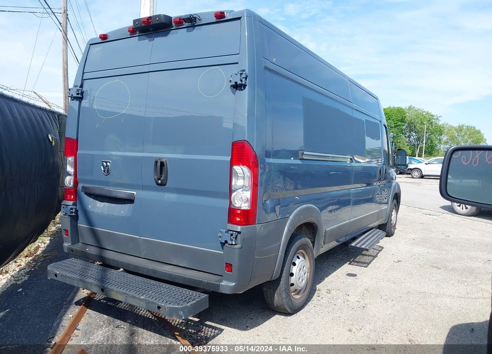 2018 RAM PROMASTER 2500 HIGH ROOF 159 WB VIN: 3C6TRVDG1JE161190