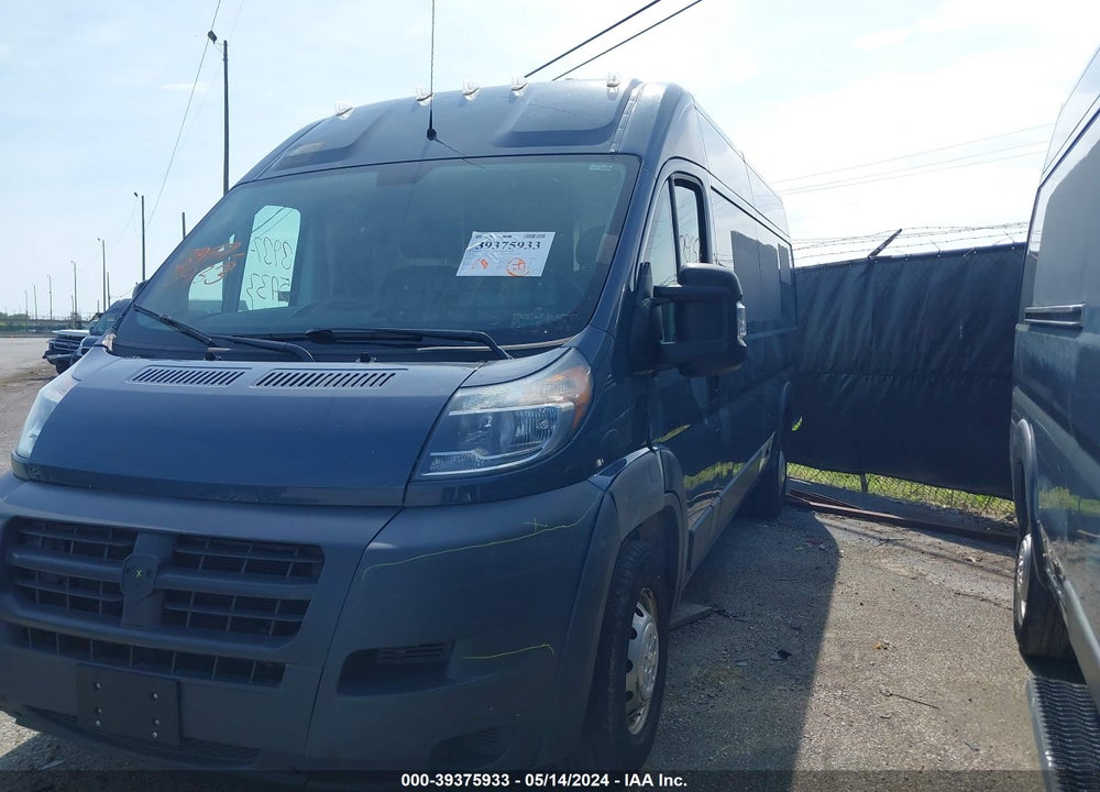 2018 RAM PROMASTER 2500 HIGH ROOF 159 WB VIN: 3C6TRVDG1JE161190