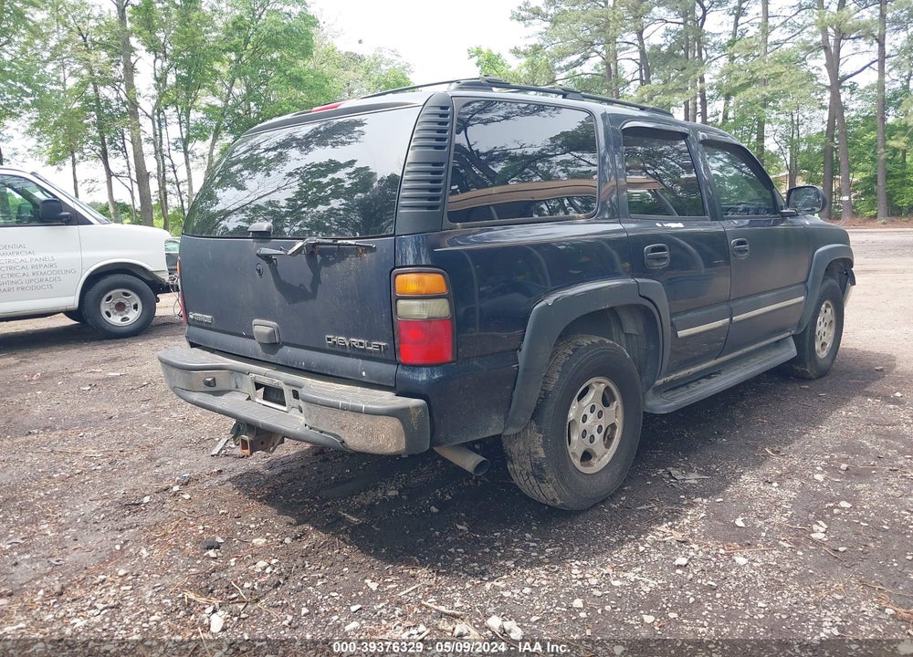 2005 CHEVROLET TAHOE K1500 VIN: 1GNEK13T55J232243
