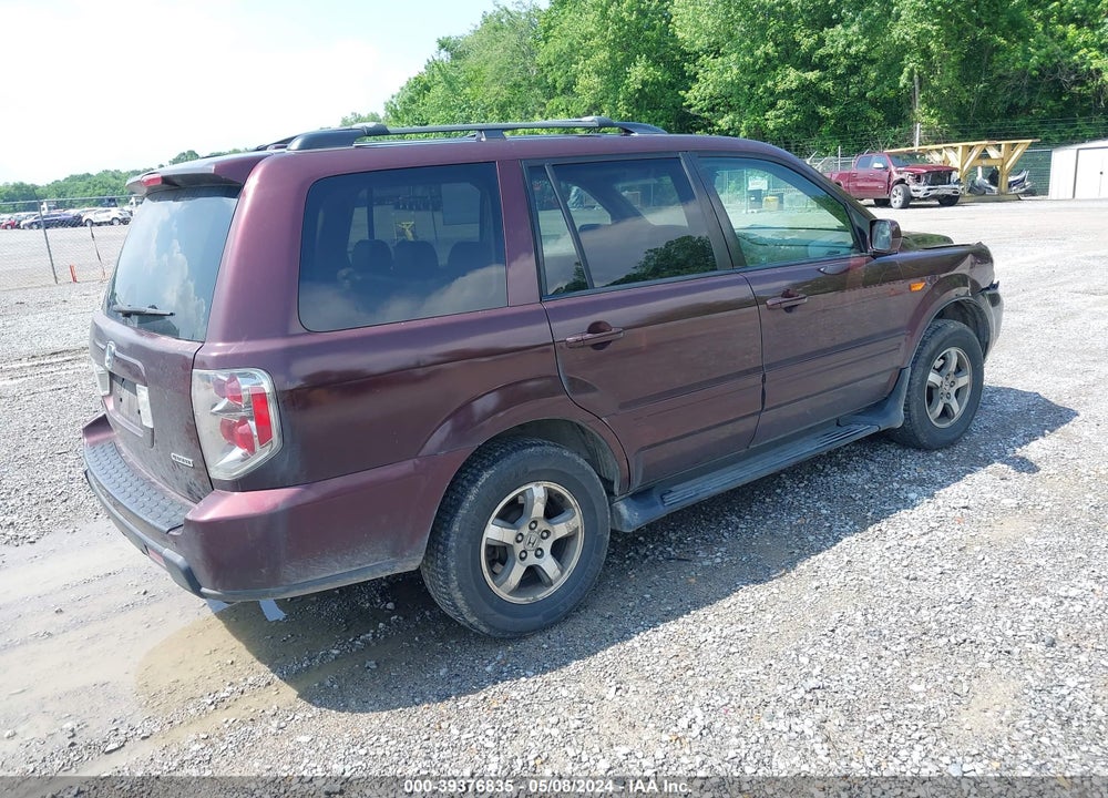 2007 HONDA PILOT EX-L VIN: 5FNYF185X7B019562