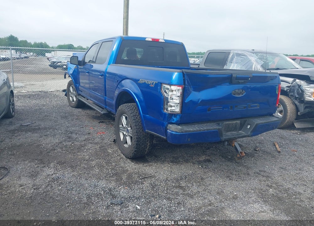 2018 FORD F-150 XLT VIN: 1FTFW1E56JFB48543