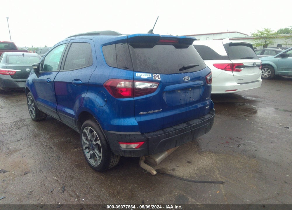 2019 FORD ECOSPORT SES VIN: MAJ6S3JL9KC255588