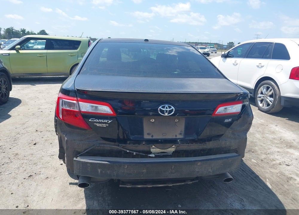 2012 TOYOTA CAMRY SE V6 VIN: 4T1BK1FK2CU009342