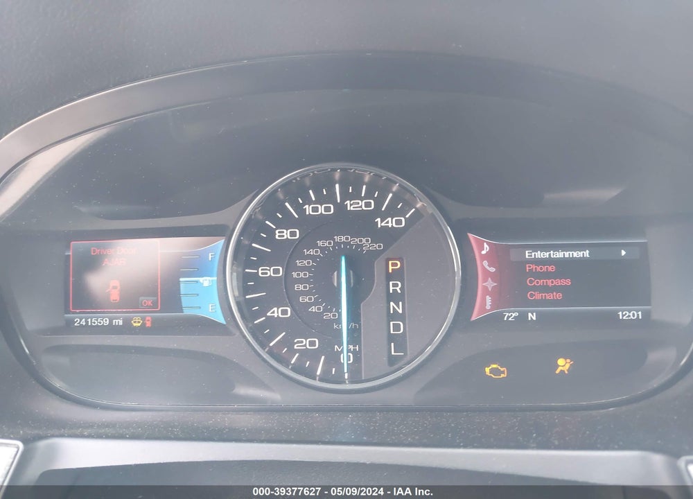 2012 FORD EDGE SEL VIN: 2FMDK3J91CBA39754