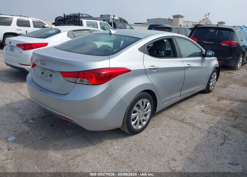 2012 HYUNDAI ELANTRA GLS VIN: 5NPDH4AE7CH074616