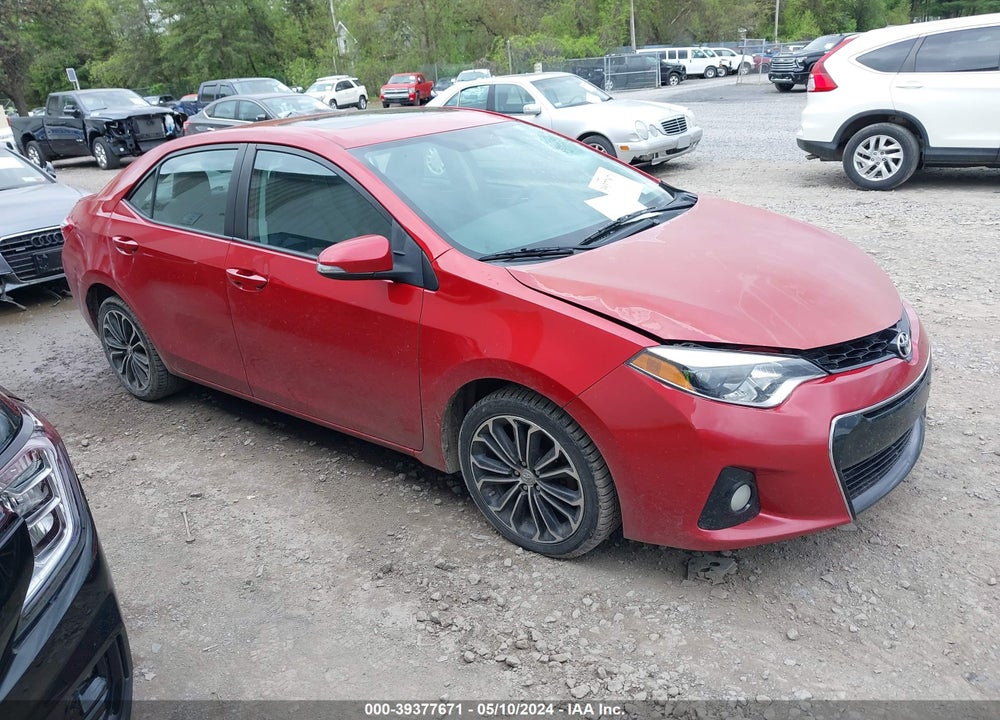 2014 TOYOTA COROLLA S PLUS VIN: 5YFBURHE2EP000483