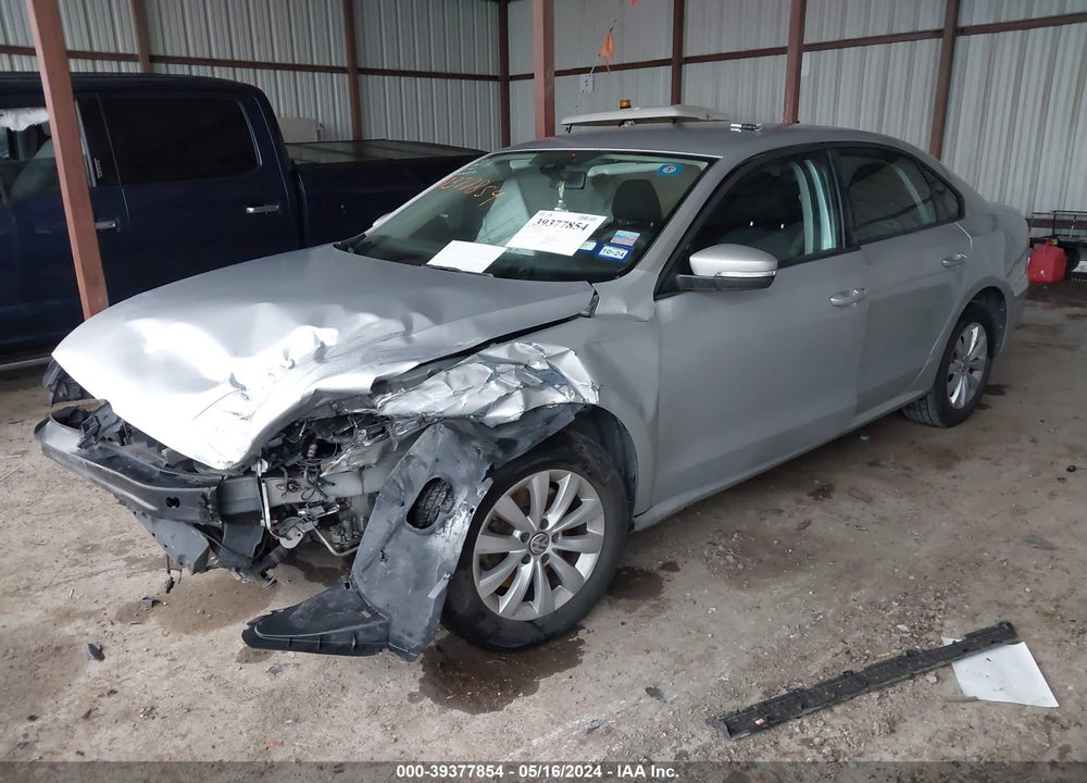 2012 VOLKSWAGEN PASSAT 2.5L S VIN: 1VWAH7A36CC018789