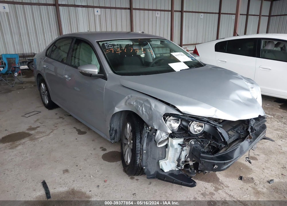 2012 VOLKSWAGEN PASSAT 2.5L S VIN: 1VWAH7A36CC018789