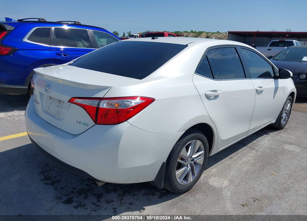 2014 TOYOTA COROLLA LE ECO PLUS VIN: 5YFBPRHE0EP087176