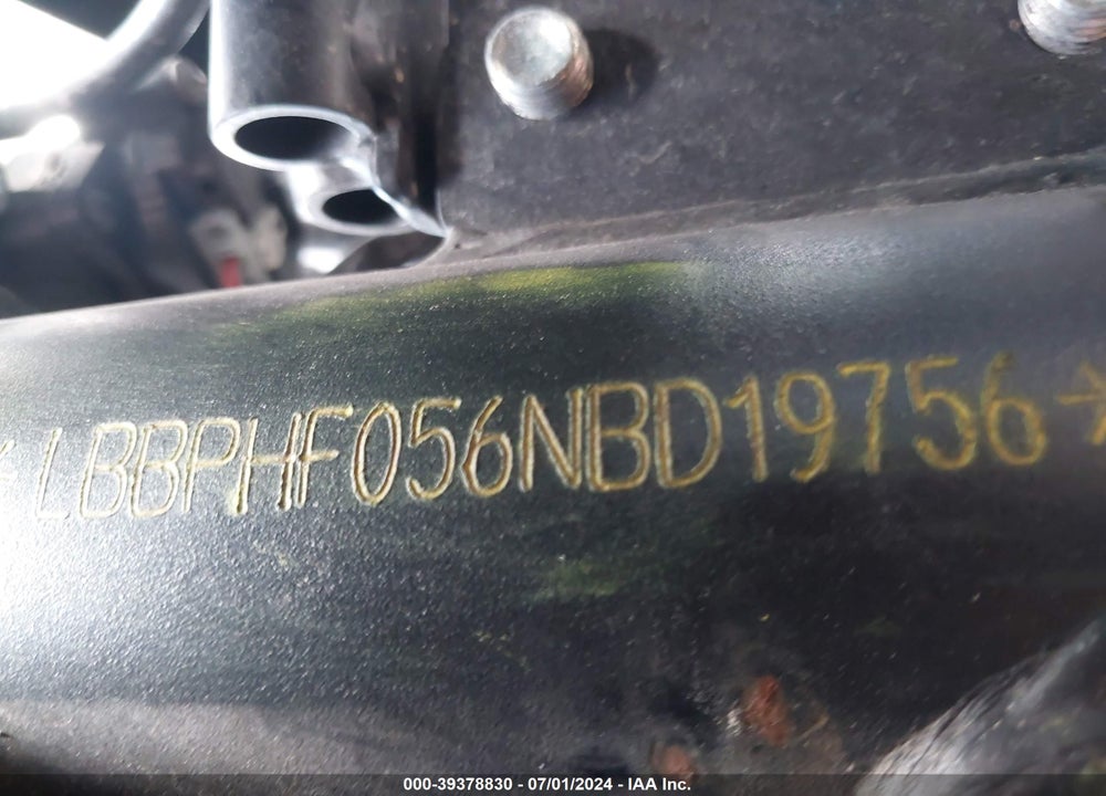 2022 BENELLI TRK502 VIN: LBBPHF056NBD19756
