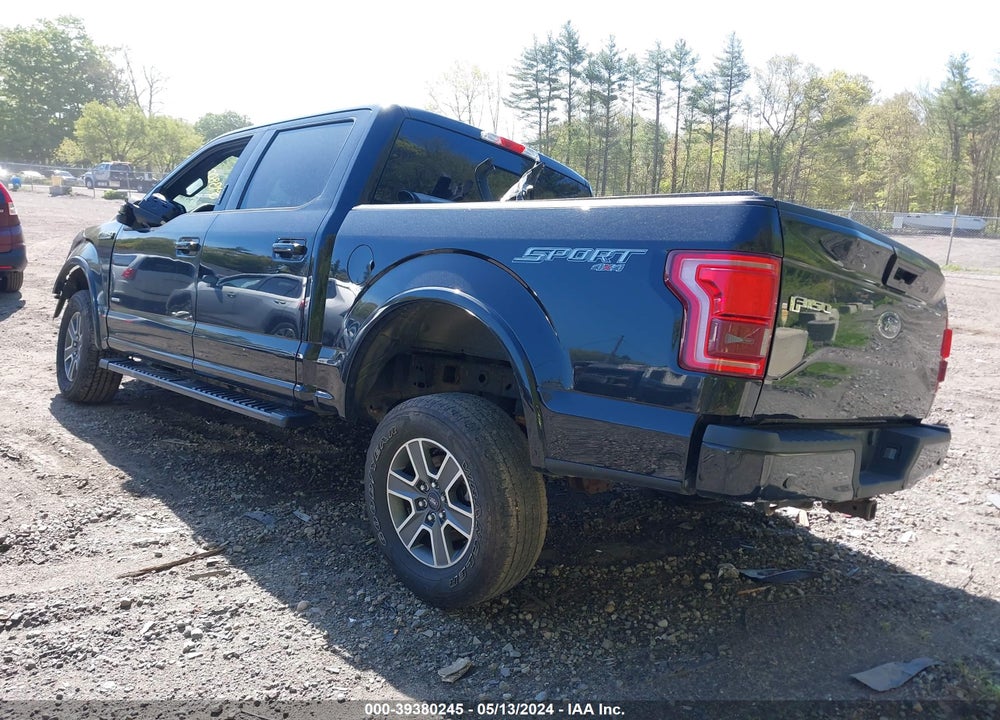 2016 FORD F-150 LARIAT VIN: 1FTEW1EP5GFA93895