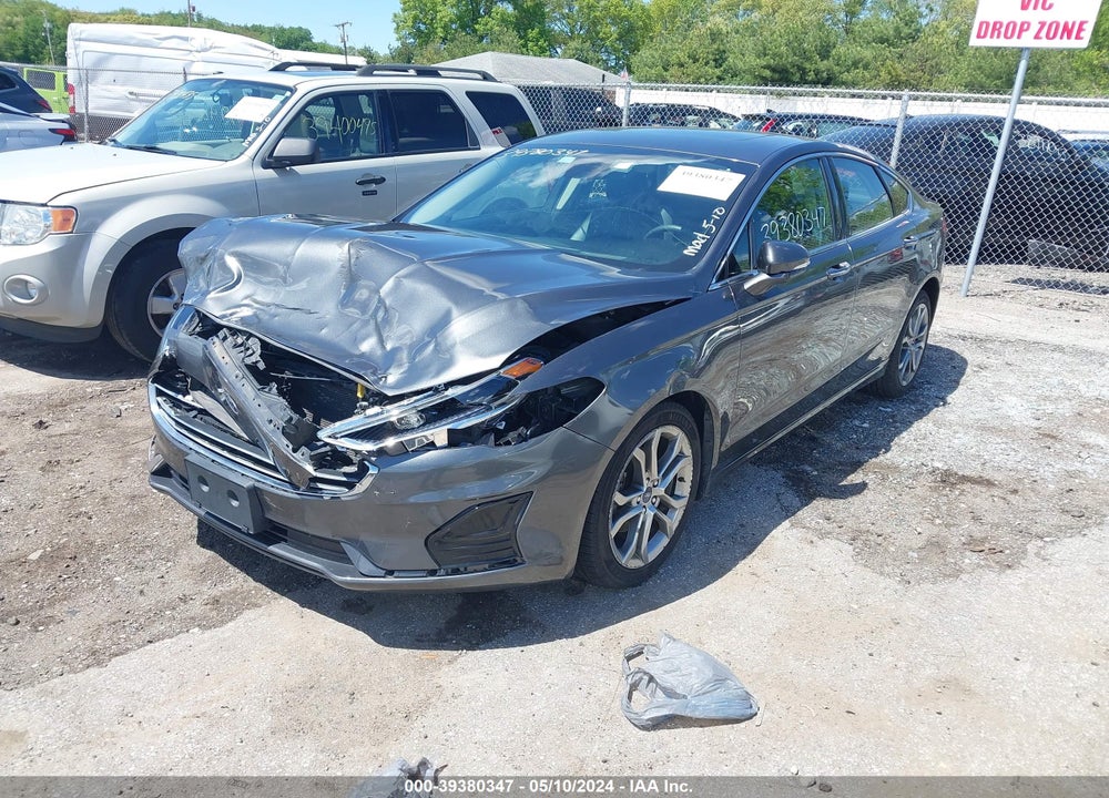 2019 FORD FUSION SEL VIN: 3FA6P0CD9KR151142