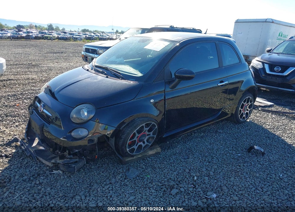 2013 FIAT 500 TURBO VIN: 3C3CFFHH8DT574951