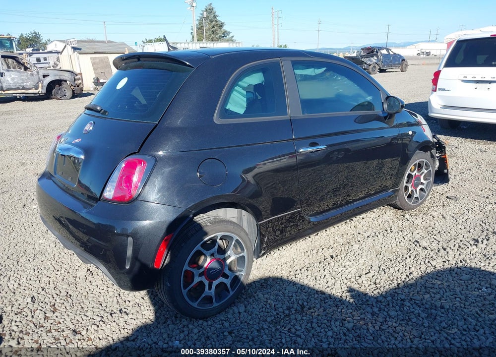 2013 FIAT 500 TURBO VIN: 3C3CFFHH8DT574951