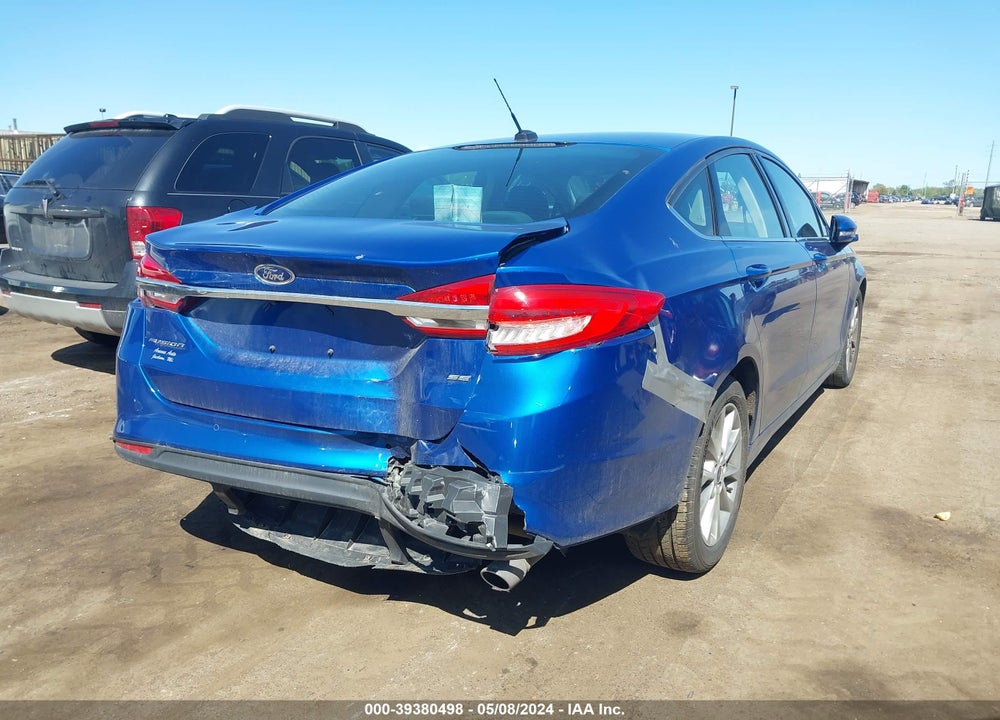 2017 FORD FUSION SE VIN: 3FA6P0H71HR103906