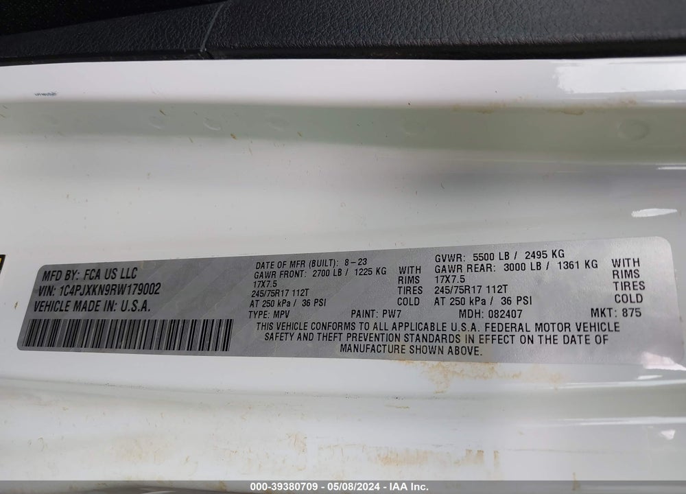 2024 JEEP WRANGLER / VIN: 1C4PJXKN9RW179002