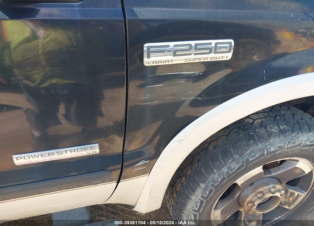 2007 FORD F-250 LARIAT/XL/XLT VIN: 1FTSW21P87EA23330