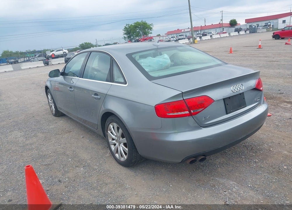 2010 AUDI A4 2.0T PREMIUM VIN: WAUFFAFL9AA047729