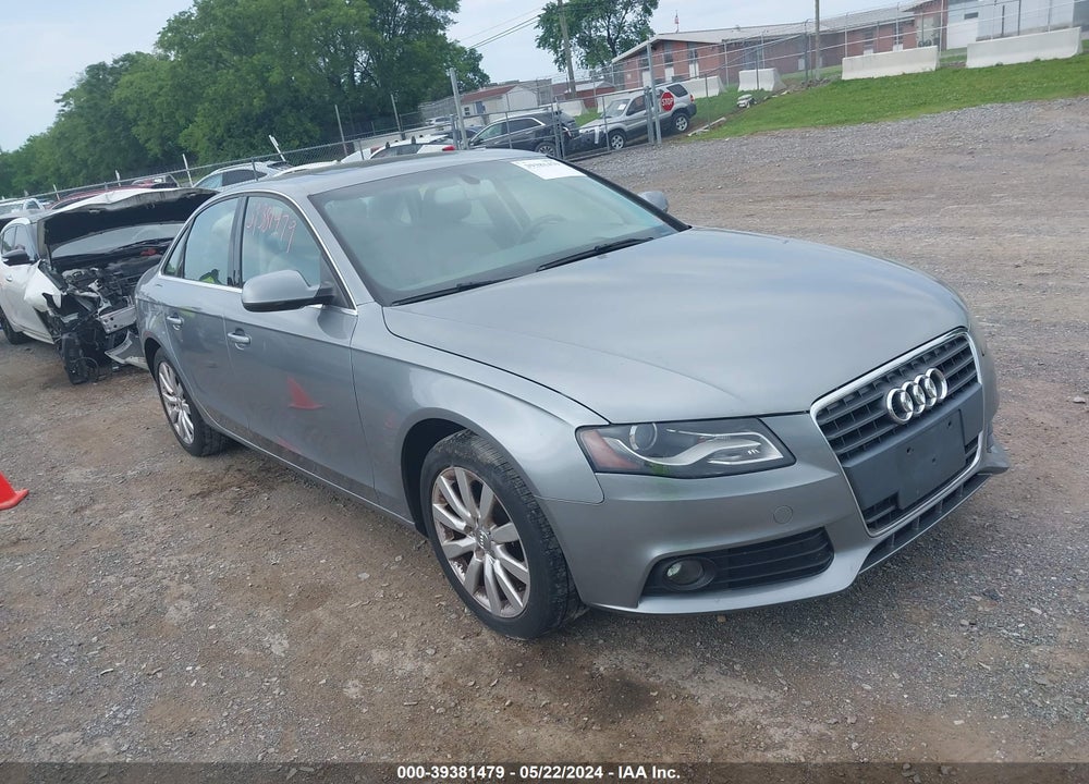 2010 AUDI A4 2.0T PREMIUM VIN: WAUFFAFL9AA047729