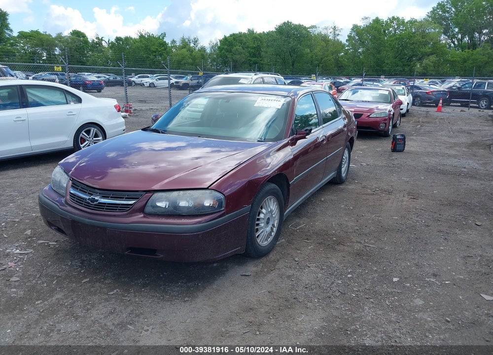 2000 CHEVROLET IMPALA VIN: 2G1WF55K2Y9329065