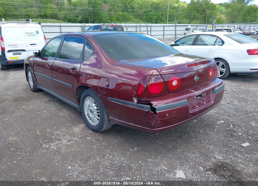 2000 CHEVROLET IMPALA VIN: 2G1WF55K2Y9329065