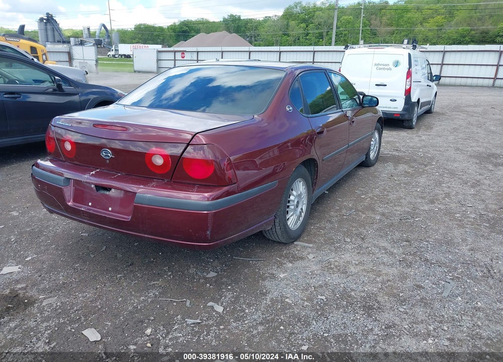 2000 CHEVROLET IMPALA VIN: 2G1WF55K2Y9329065