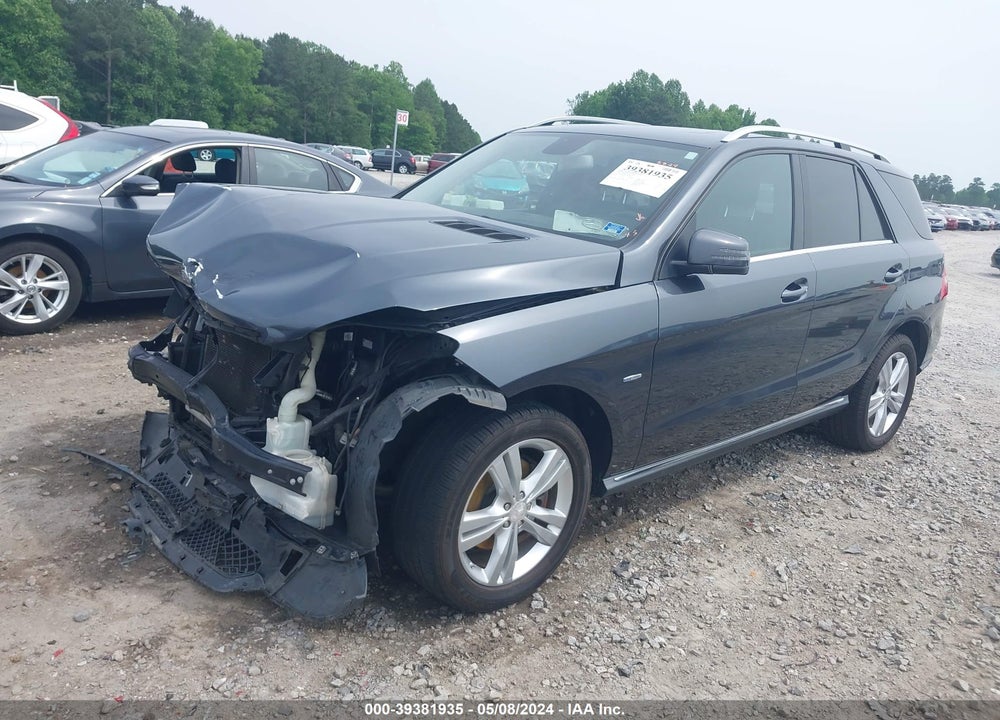 2012 MERCEDES-BENZ ML 350 4MATIC VIN: 4JGDA5HB0CA016596