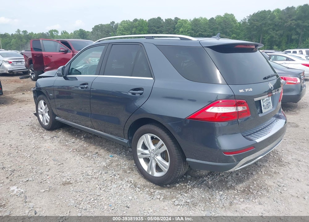 2012 MERCEDES-BENZ ML 350 4MATIC VIN: 4JGDA5HB0CA016596