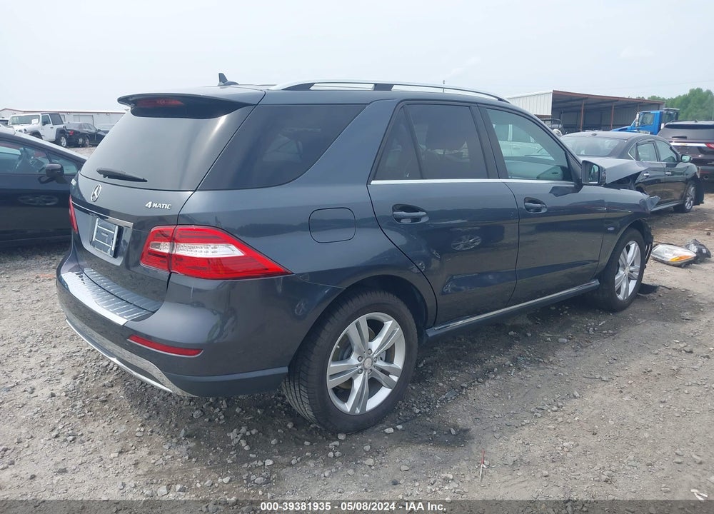 2012 MERCEDES-BENZ ML 350 4MATIC VIN: 4JGDA5HB0CA016596