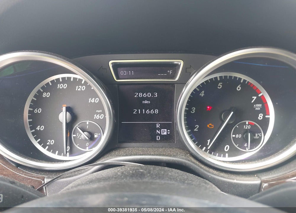 2012 MERCEDES-BENZ ML 350 4MATIC VIN: 4JGDA5HB0CA016596