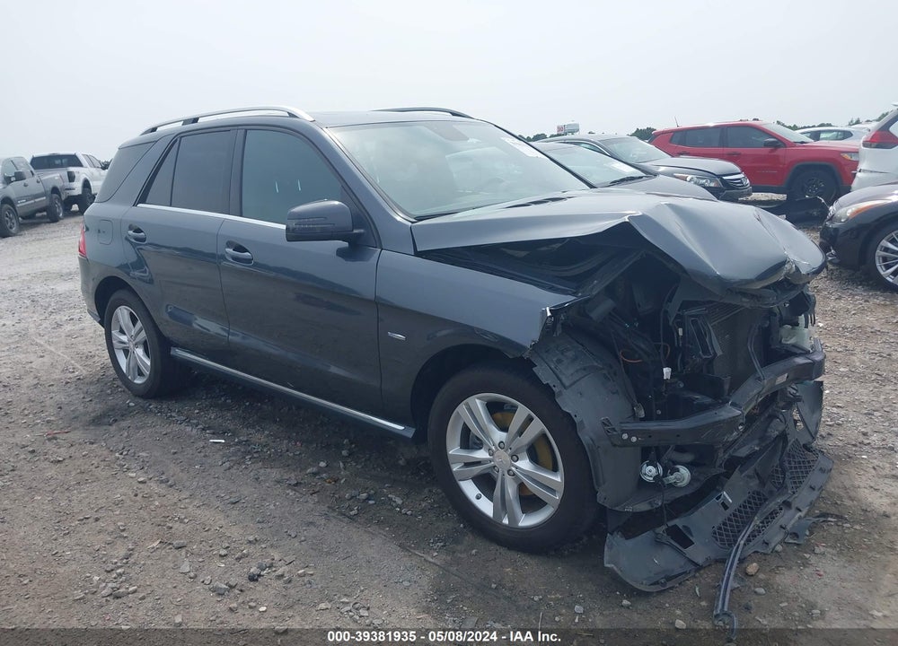 2012 MERCEDES-BENZ ML 350 4MATIC VIN: 4JGDA5HB0CA016596