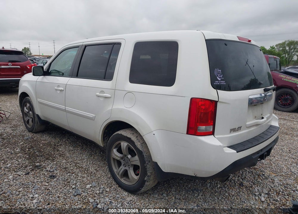 2012 HONDA PILOT EX-L VIN: 5FNYF3H68CB044202