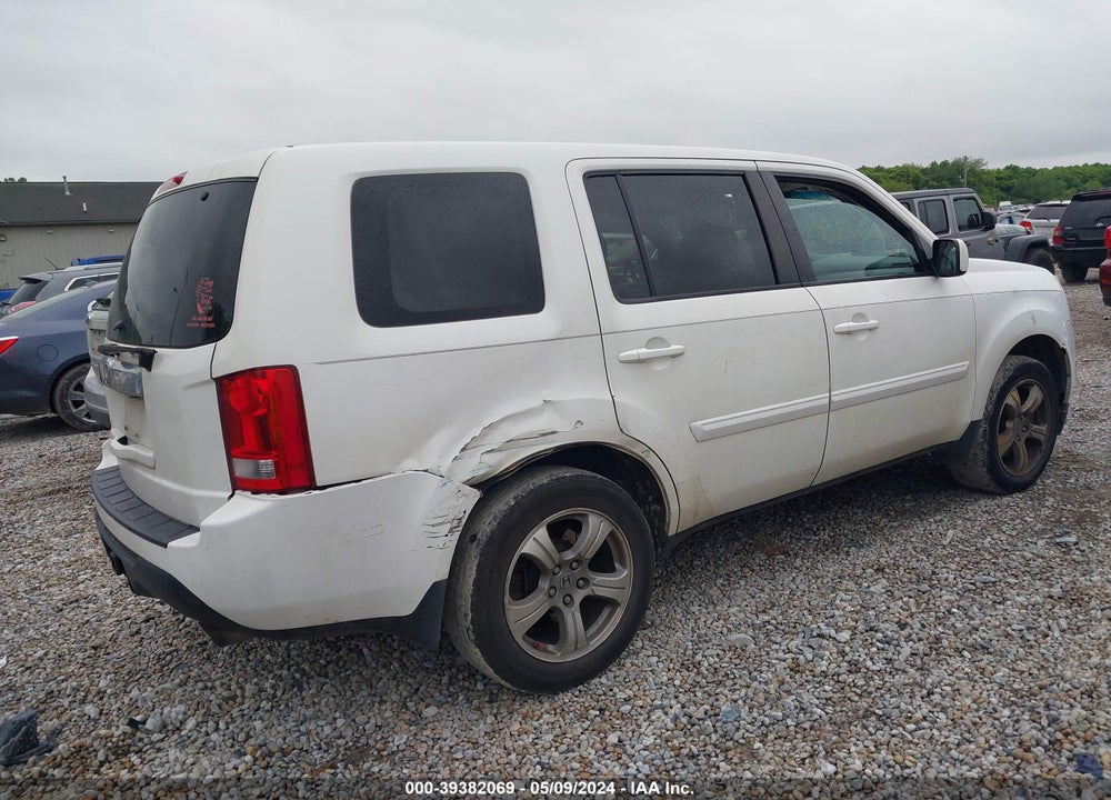 2012 HONDA PILOT EX-L VIN: 5FNYF3H68CB044202