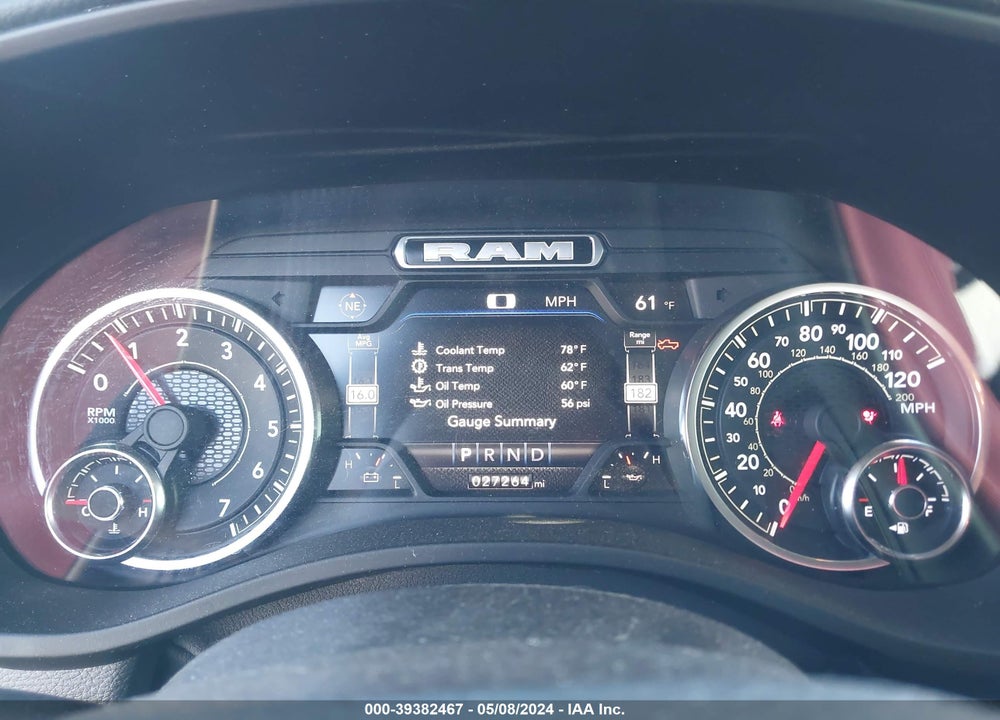 2022 RAM 1500 BIG HORN 4X4 6'4 BOX VIN: 1C6SRFMT6NN239852