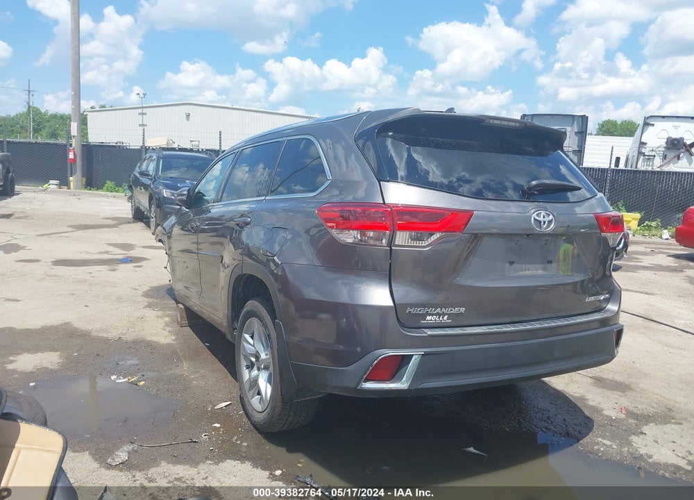 2018 TOYOTA HIGHLANDER LIMITED VIN: 5TDDZRFH5JS800218